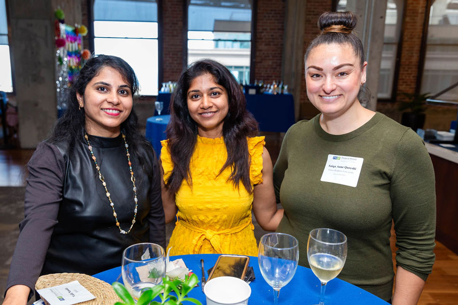 women at scholarship event